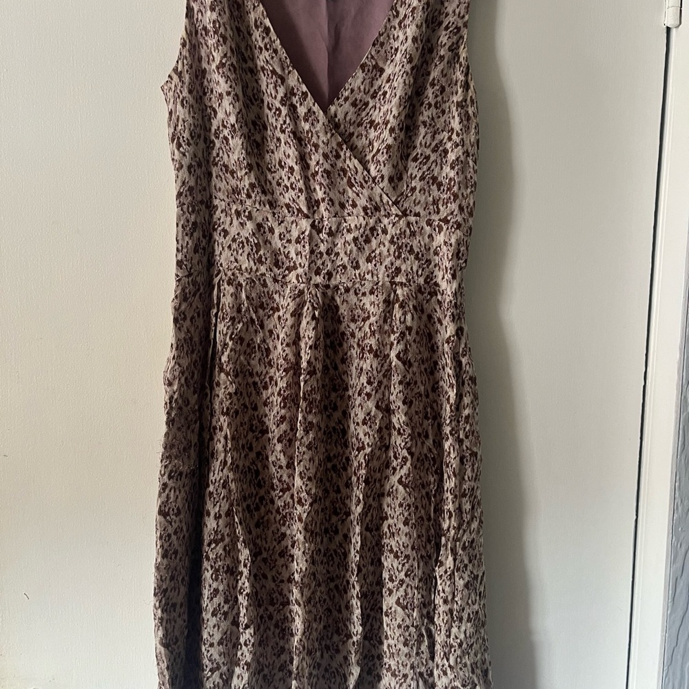 Ann Taylor Floral Print Sleeveless Dress 6